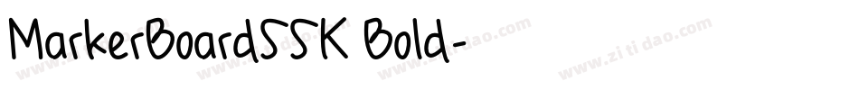 MarkerBoardSSK Bold字体转换